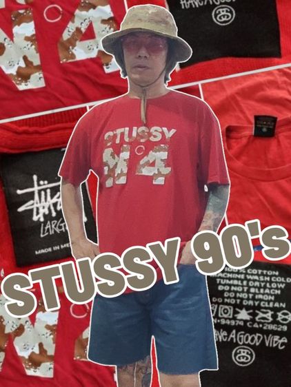 เสื้อยืด STUSSY'90 วินเทจคลาสสิค