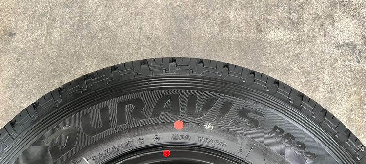 ✨ยางใหม่ป้ายแดง✨195R14 Bridgestone🚩ปี 26🚩เหมาะสำหรับ รถกระบะบรรทุกตัวเตี้ย รูปที่ 3