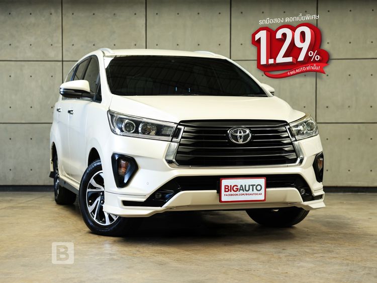 Toyota Innova 2021 2.8 Crysta Utility-car ดีเซล ไม่ติดแก๊ส เกียร์อัตโนมัติ ขาว