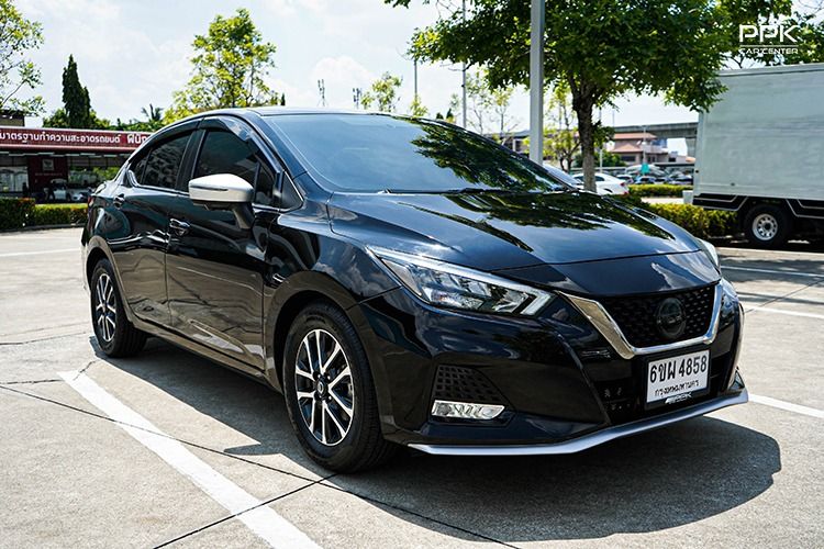 Nissan Almera 2022 1.0 VL Sedan เบนซิน ไม่ติดแก๊ส เกียร์อัตโนมัติ ดำ รูปที่ 3