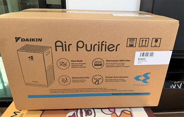 เครื่องฟอกอากาศ Daikin รุ่น MC30ZV1S ของใหม่