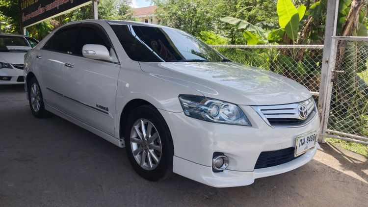 Toyota Camry 2010 2.4 Hybrid Sedan ไฮบริด ไม่ติดแก๊ส เกียร์อัตโนมัติ ขาว รูปที่ 3