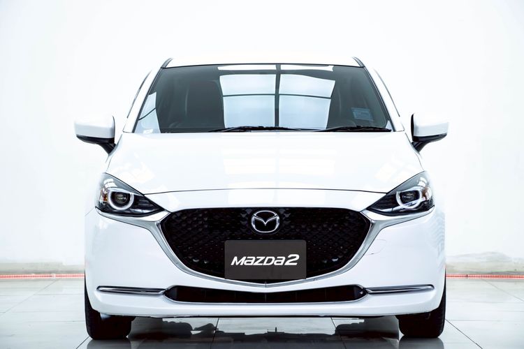 Mazda Mazda 2 2022 1.3 Skyactiv-G S Leather Sedan Sedan เบนซิน ไม่ติดแก๊ส เกียร์อัตโนมัติ ขาว รูปที่ 4