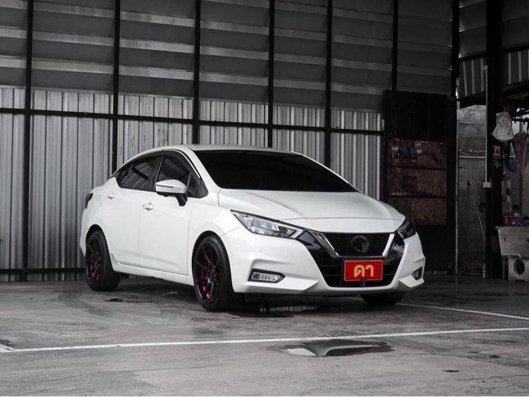 Nissan Almera 2022 1.0L Turbo VL CVT Sedan เบนซิน ไม่ติดแก๊ส เกียร์อัตโนมัติ ขาว รูปที่ 2