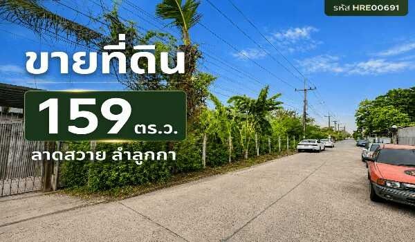 ขายที่ดินถมแล้ว 159 ตารางวา ลาดสวาย ลำลูกกา ปทุมธานี ใกล้ถนนใหญ่ (เพียง 100 เมตร) รูปที่ 2