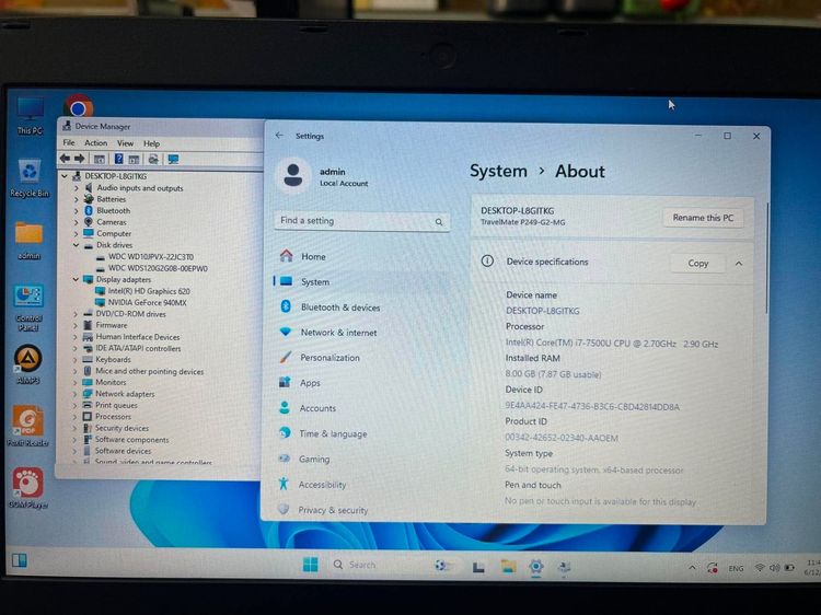 Notebook Acer TMP249 รูปที่ 7