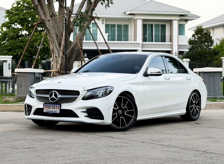 Mercedes-Benz C-Class 2022 C220 Sedan ดีเซล ไม่ติดแก๊ส เกียร์อัตโนมัติ ขาว