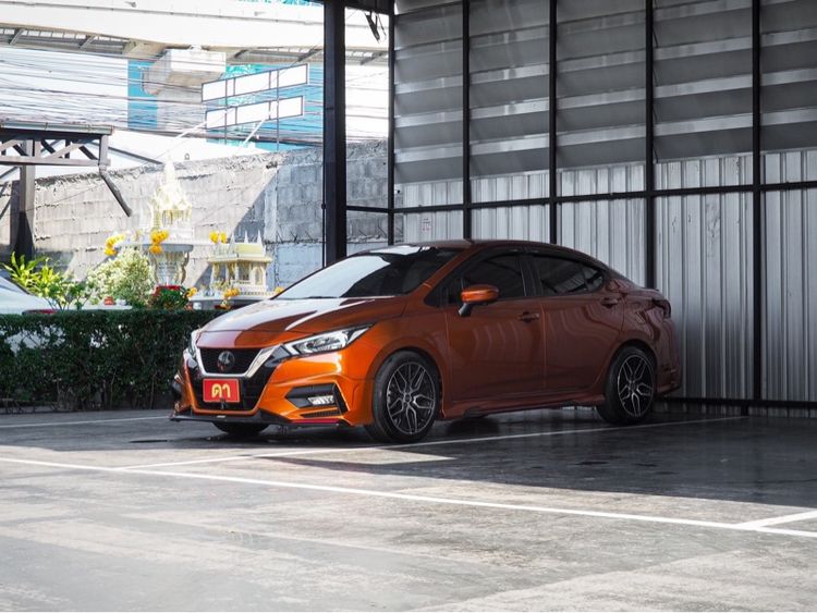 Nissan Almera 2024 1.0L Turbo VL CVT Sedan เบนซิน ไม่ติดแก๊ส เกียร์อัตโนมัติ ส้ม