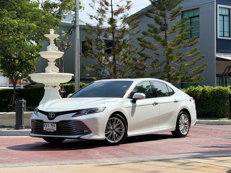 Toyota Camry 2020 2.5 G Sedan เบนซิน ไม่ติดแก๊ส เกียร์อัตโนมัติ ขาว