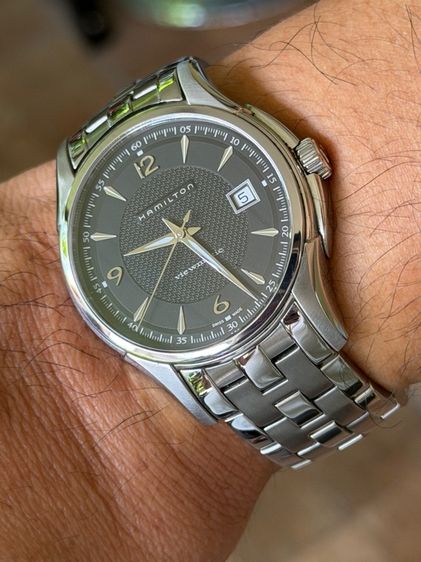 HAMILTON Jazzmaster Viewmatic 40 mm Automatic Men’s Watch Black Dial H32515135  รูปที่ 18