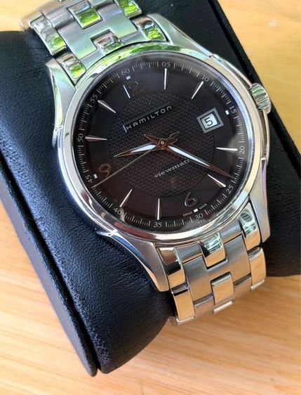 HAMILTON Jazzmaster Viewmatic 40 mm Automatic Men’s Watch Black Dial H32515135  รูปที่ 6