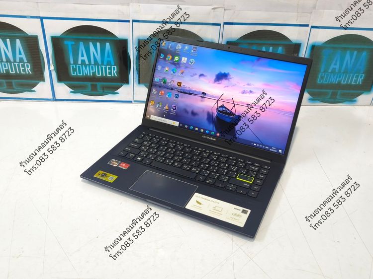 โน๊ตบุคเล่นเกมส์มือสอง Asus AMD Ryzen3-3250U Ram4GB SSD512GB รูปที่ 2