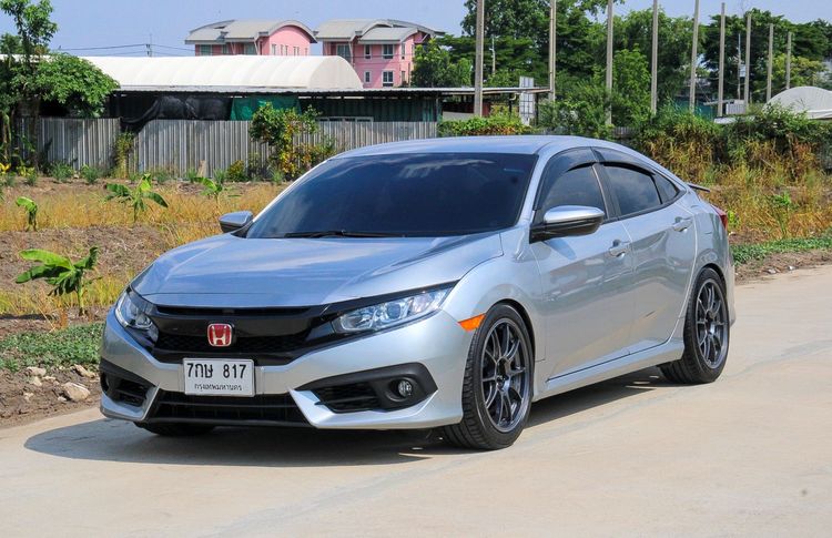 Honda Civic 2018 1.8 E i-VTEC Sedan เบนซิน ไม่ติดแก๊ส เกียร์อัตโนมัติ เทา รูปที่ 2