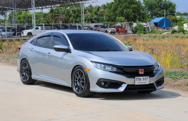 Honda Civic 2018 1.8 E i-VTEC Sedan เบนซิน ไม่ติดแก๊ส เกียร์อัตโนมัติ เทา