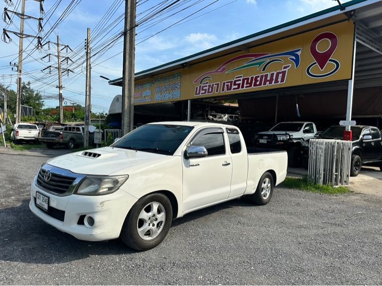 Toyota Hilux Vigo Champ 2013 Smart Cab 2.5 G VNT Pickup ดีเซล ไม่ติดแก๊ส เกียร์ธรรมดา ขาว