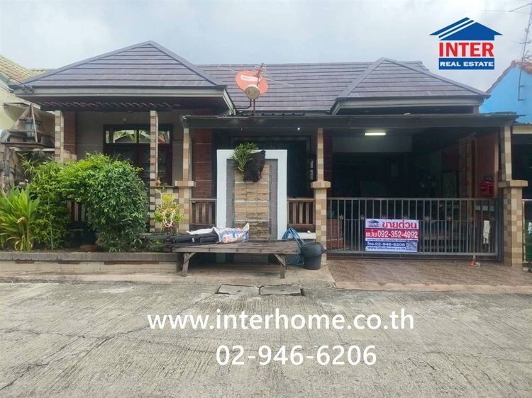 บ้านเดี่ยว 1 ชั้น 27.6 ตร.ว. หมู่บ้านนันทวัน10 ซอยเลียบวารี53 ถนนเลียบวารี เขตหนองจอก กรุงเทพมหานคร