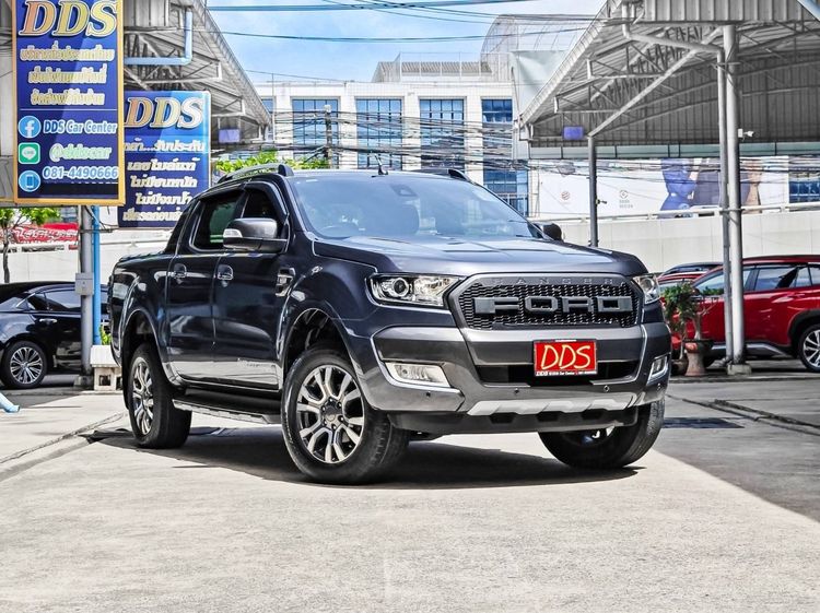 Ford Ranger 2018 3.2 Wildtrak 4WD Pickup ดีเซล เกียร์อัตโนมัติ เทา