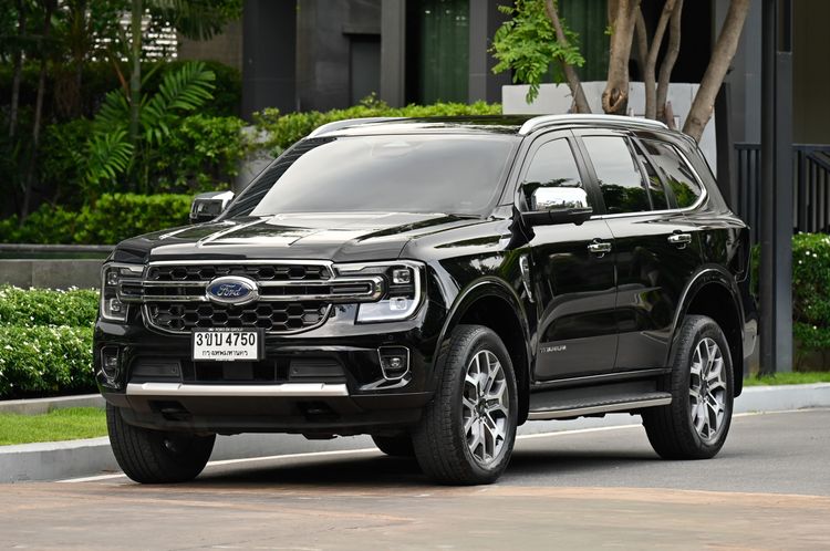 Ford Everest 2023 2.0 Bi-Turbo Titanium+ 4WD Utility-car ดีเซล ไม่ติดแก๊ส เกียร์อัตโนมัติ ดำ