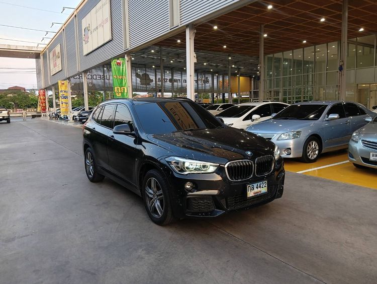 BMW X1 2019 2.0 sDrive20d M Sport Sedan ดีเซล ไม่ติดแก๊ส เกียร์อัตโนมัติ ดำ
