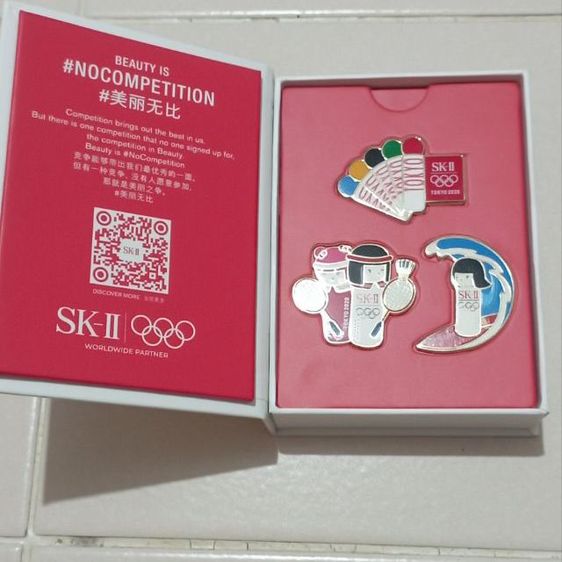 อื่นๆ เข็มกลัดที่ระลึกโอลิมปิคกีฬาแบดมินตัน TOKYO 2020 จำนวน3 pin ของแท้ 