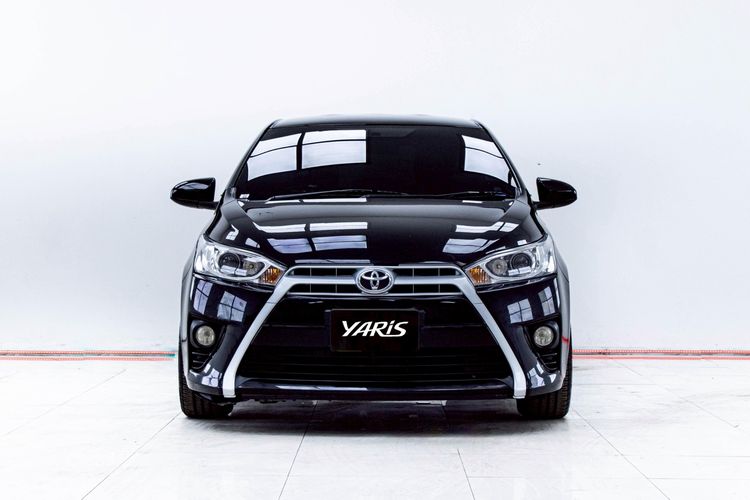 Toyota Yaris 2015 1.2 E Sedan เบนซิน ไม่ติดแก๊ส เกียร์อัตโนมัติ ดำ รูปที่ 4