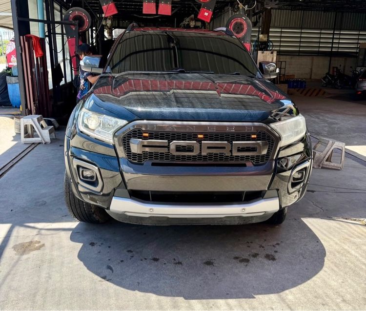Ford Ranger 2019 2.0 Turbo Hi-Rider Wildtrak Pickup ดีเซล ไม่ติดแก๊ส เกียร์อัตโนมัติ ดำ รูปที่ 2