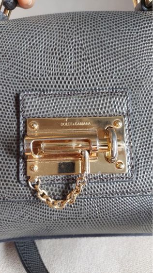 กระเป๋าถือใบเล็ก dolce and gabbana สีเขียวขี้ม้า รูปที่ 15