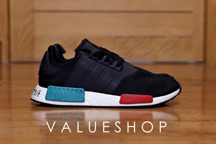 รองเท้าผ้าใบ ผ้า UK 9.5 | EU 44 | US 10 ดำ Adidas NMD R1 Japan Heel Glory Green