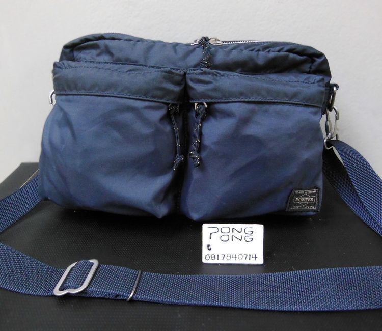 อื่นๆ อื่นๆ ไม่ระบุ น้ำเงิน Porter Force Shoulder Bag (S) - Navy กระเป๋าสะพายข้างดีไซน์ Military สุดเท่ ขนาดกำลังดี