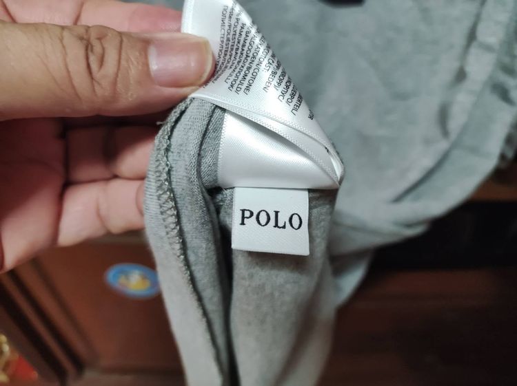 เสื้อ POLO คอกลม สีเทาม้ากรม เสื้อใหม่แท้สแกนได้ สียอดฮิตผ้านิ่มใส่สบาย รูปที่ 4