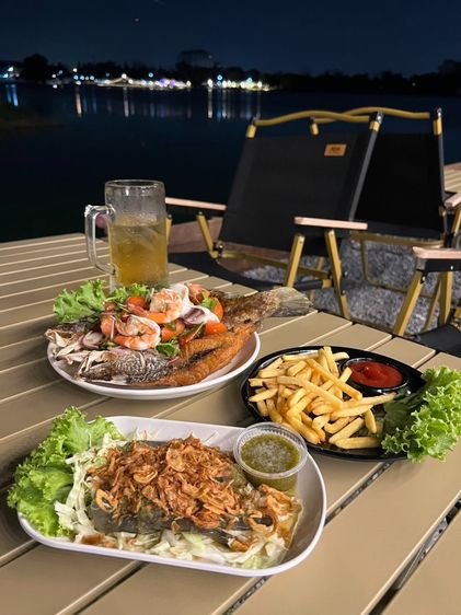 เซ้งด่วน ร้านนั่งชิว-อาหาร ย่านรังสิต ริมบึง วิวสวยจึ้ง หลัง ม.รังสิต ใกล้หอพักนักศึกษา มีที่จอดรถ รูปที่ 6