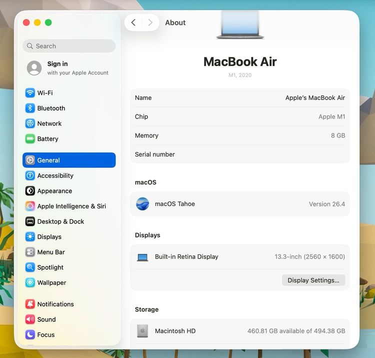 MacBook Air 13-inch M1,2020 Ram8GB SSD512GB SpaceGray รูปที่ 13