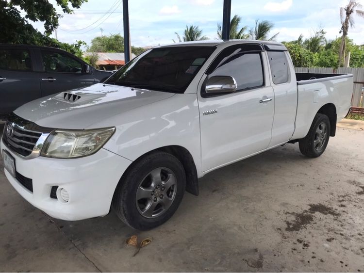Toyota Hilux Vigo Champ 2013 Smart Cab 2.5 E Pickup ดีเซล ไม่ติดแก๊ส เกียร์ธรรมดา ขาว