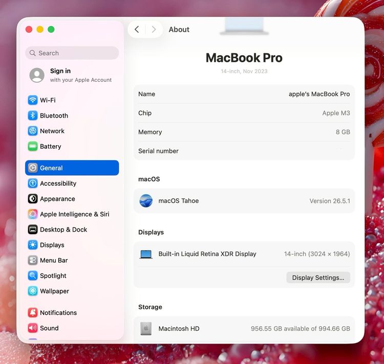MacBook Pro 14-inch M3 2023 Ram8GB SSD1TB Sapace Gray รูปที่ 12