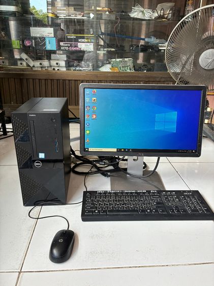 วินโดว์ 8 กิกะไบต์ HDMI ยกเคส พร้อมใช้งาน DELL ซีพียู I5 6400 แรม 8 G ฮาร์ดดิส 1000 G พร้อมจอ 20 นี้ว