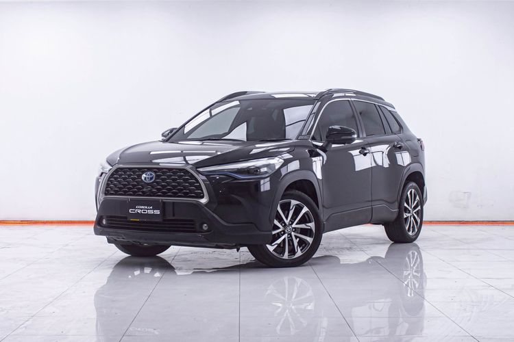 Toyota Corolla Cross 2021 1.8 Hybrid Premium Safety Utility-car ไฮบริด ไม่ติดแก๊ส เกียร์อัตโนมัติ ดำ