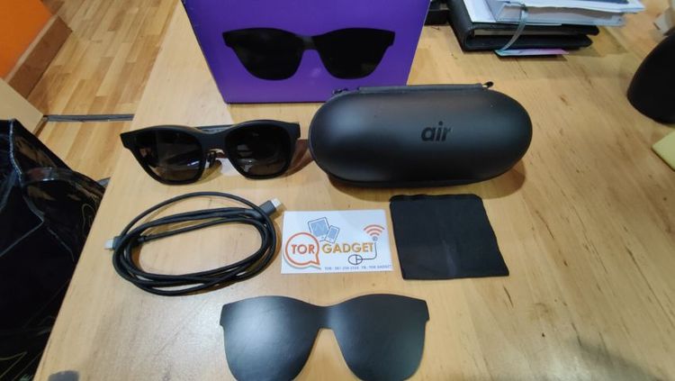 ยี่ห้ออื่นๆ แว่น AR Xreal Air 1 สถาพดี ขาแว่นไม่มีรอยร้าว แตกหัก ไม่ค่อยได้ใช้ อุปกรณ์ครบกล่อง 