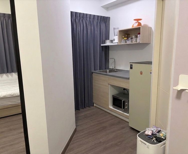 ขาย V Condo บางนา–บางบ่อ ห้องพร้อมอยู่ ชั้น 2 วิวสวน 24 ตร.ม. ราคา 1.39 ล้านบาท