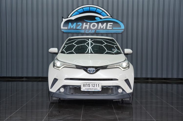 Toyota C-HR 2018 1.8 Hybrid Hi Utility-car ไฮบริด เกียร์อัตโนมัติ ขาว รูปที่ 2