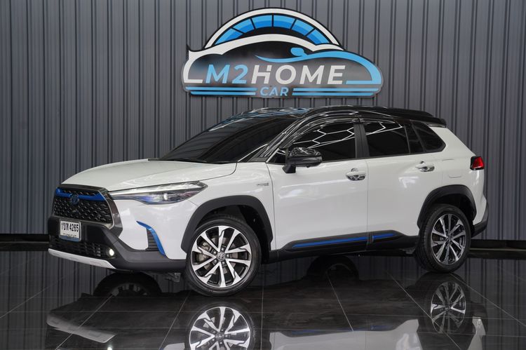 Toyota Corolla Cross 2020 1.8 Hybrid Premium Safety Utility-car เบนซิน เกียร์อัตโนมัติ ขาว