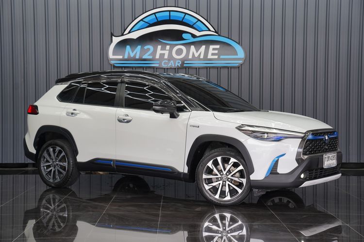 Toyota Corolla Cross 2020 1.8 Hybrid Premium Safety Utility-car เบนซิน เกียร์อัตโนมัติ ขาว รูปที่ 3