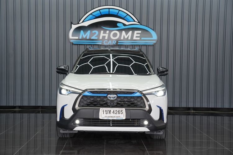 Toyota Corolla Cross 2020 1.8 Hybrid Premium Safety Utility-car เบนซิน เกียร์อัตโนมัติ ขาว รูปที่ 2