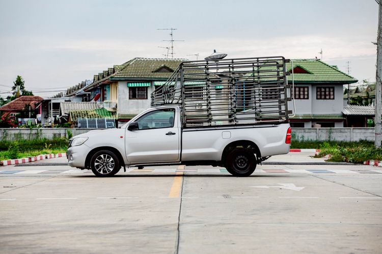 Toyota Hilux Vigo Champ 2015 2.5 J Single Cab Pickup ดีเซล เกียร์ธรรมดา เทา รูปที่ 4
