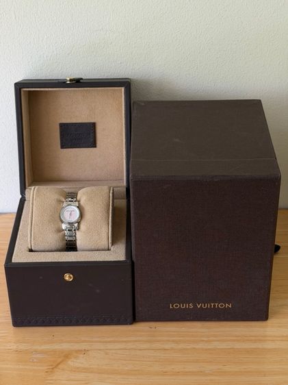 LOUIS VUITTON Tambour Bijou Mother of Pearl Mini Size 18 mm Q151 Petal Watch  รูปที่ 4