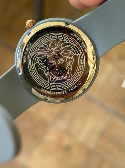 VERSACE VE8J00124 Iconic New Medusa Pop grey silicone Women's Watch NEW รูปที่ 14