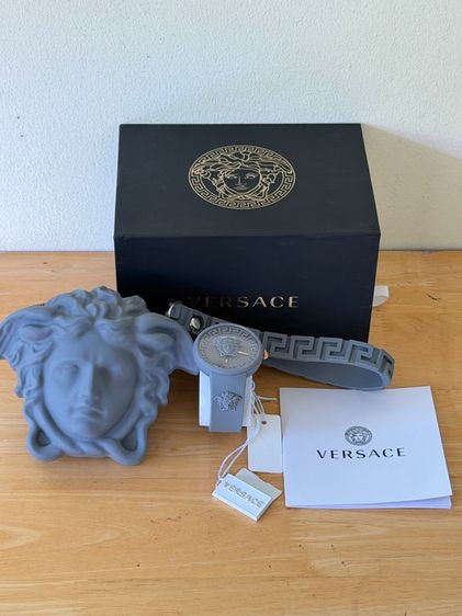 VERSACE VE8J00124 Iconic New Medusa Pop grey silicone Women's Watch NEW รูปที่ 2