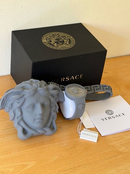 VERSACE VE8J00124 Iconic New Medusa Pop grey silicone Women's Watch NEW รูปที่ 3