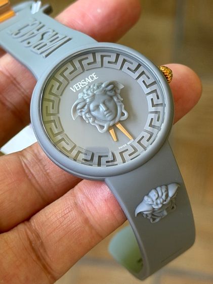 VERSACE VE8J00124 Iconic New Medusa Pop grey silicone Women's Watch NEW รูปที่ 11