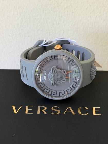 VERSACE VE8J00124 Iconic New Medusa Pop grey silicone Women's Watch NEW รูปที่ 6