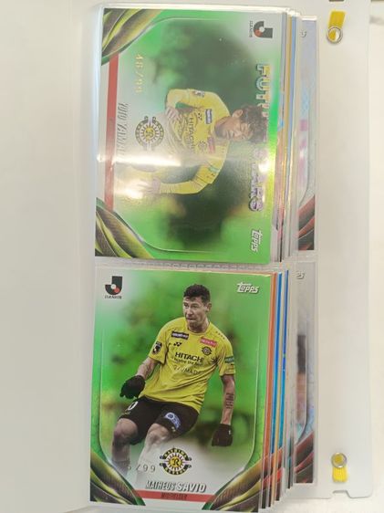 การ์ดบอล J.league runnumber ยกแฟ้ม